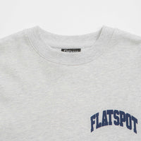 Flatspot Collegiate Crewneck Sweatshirt - Cool Heather Grey thumbnail