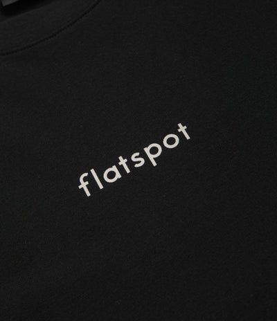 Flatspot Lowercase Logo T-Shirt - Black