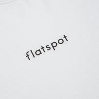 Flatspot Lowercase Logo T-Shirt - White thumbnail