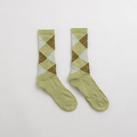 Frog Argyle Socks - Green thumbnail