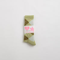 Frog Argyle Socks - Green thumbnail