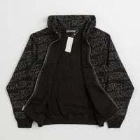 Fucking Awesome AOP Stamp Zipped Hoodie - Black thumbnail