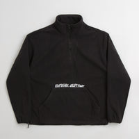 Fucking Awesome Cut Off 1/4 Zip Polar Fleece - Black thumbnail