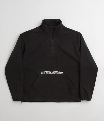 Fucking Awesome Cut Off 1/4 Zip Polar Fleece - Black