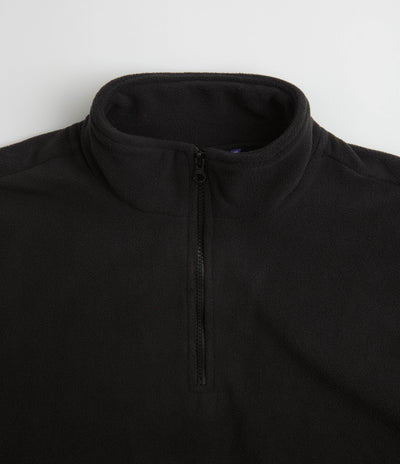 Fucking Awesome Cut Off 1/4 Zip Polar Fleece - Black | ArvindShops