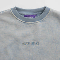 Fucking Awesome Little Stamp Snow Wash Crewneck Sweatshirt - Dusty Blue thumbnail