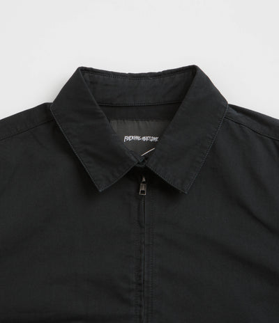 Fucking Awesome Washed Harrington Jacket - Black