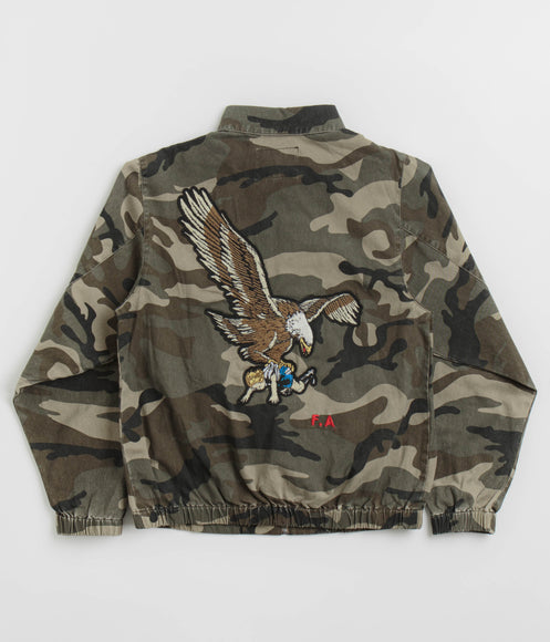 Fucking Awesome Washed Harrington Jacket - Camo