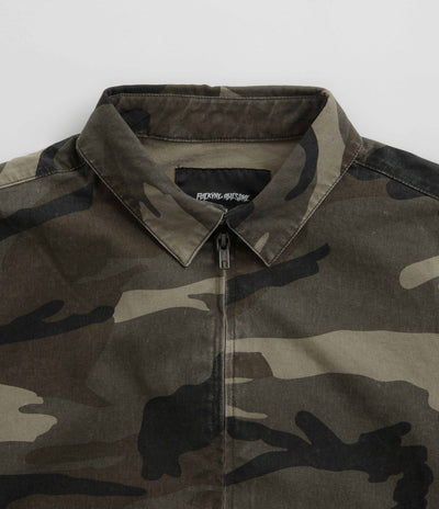 Fucking Awesome Washed Harrington Jacket - Camo