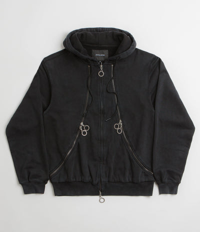 Fucking Awesome Zippers Hoodie - Washed Black