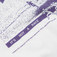 Garden Not A Race T-Shirt - White / Purple thumbnail