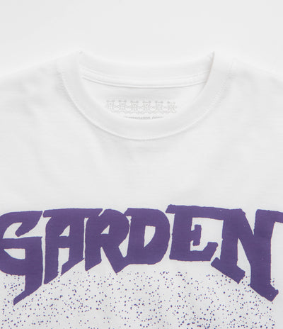 Garden Not A Race T-Shirt - White / Purple