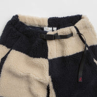 Gramicci Checkered Sherpa Pants - Natural / Navy Check thumbnail