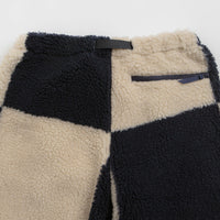 Gramicci Checkered Sherpa Pants - Natural / Navy Check thumbnail