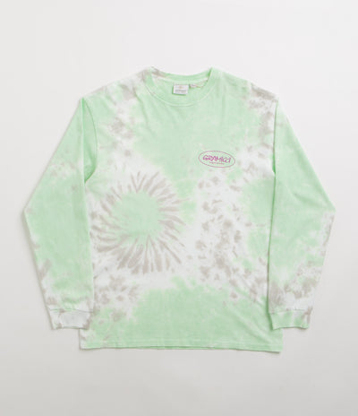 Gramicci Oval Long Sleeve T-Shirt - Green Tie Dye