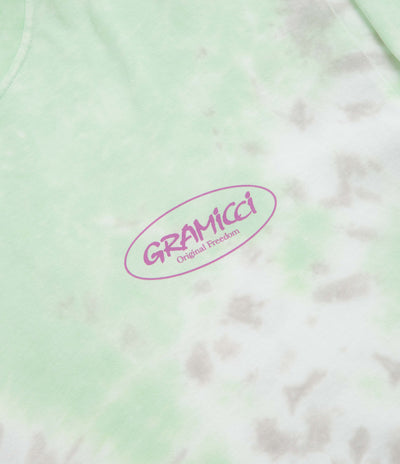 Gramicci Oval Long Sleeve T-Shirt - Green Tie Dye