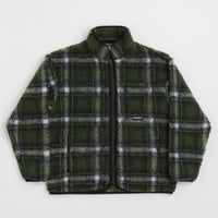 Gramicci Shadow Plaid Sherpa Jacket - Olive Shadow Plaid thumbnail