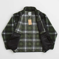 Gramicci Shadow Plaid Sherpa Jacket - Olive Shadow Plaid thumbnail