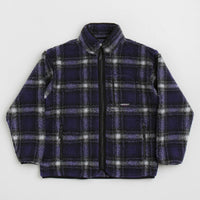 Gramicci Shadow Plaid Sherpa Jacket - Purple Shadow Plaid thumbnail