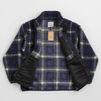 Gramicci Shadow Plaid Sherpa Jacket - Purple Shadow Plaid thumbnail