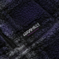 Gramicci Shadow Plaid Sherpa Jacket - Purple Shadow Plaid thumbnail