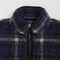 Gramicci Shadow Plaid Sherpa Jacket - Purple Shadow Plaid thumbnail