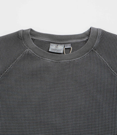 Gramicci Waffle Crewneck Sweatshirt - Pigment Black