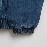 Grand Collection Denim Sherpa Track Jacket - Blue thumbnail