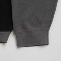 Grand Collection Knit 1/4 Zip Sweatshirt - Grey / Black thumbnail