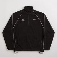 Grand Collection x Umbro 1/4 Zip Micro Fleece - Black / White thumbnail