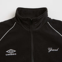 Grand Collection x Umbro 1/4 Zip Micro Fleece - Black / White thumbnail