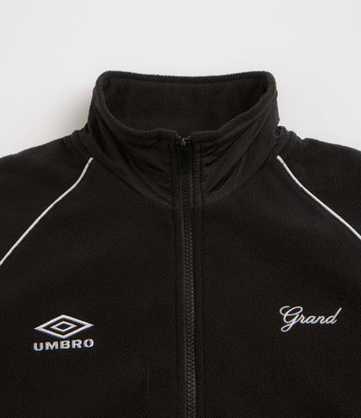 Grand Collection x Umbro 1/4 Zip Micro Fleece - Black / White