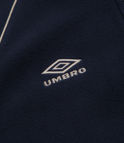 Grand Collection x Umbro 1/4 Zip Micro Fleece - Navy / Cream