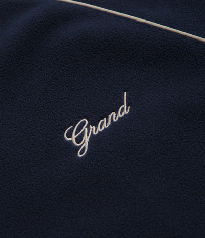 Grand Collection x Umbro 1/4 Zip Micro Fleece - Navy / Cream