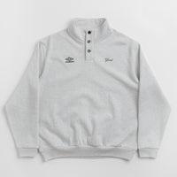 Grand Collection x Umbro Button Collar Sweatshirt - Ash Grey thumbnail