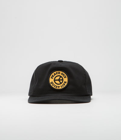 The Quiet Life Peace Out Relaxed Cap - Black