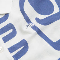 Helas Abstract Pique Polo Shirt - White / Blue thumbnail