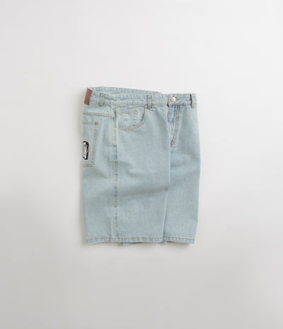 Helas Dieu Grec Jeans Shorts - Light Blue