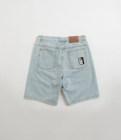 Helas Dieu Grec Jeans Shorts - Light Blue