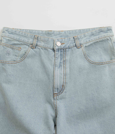 Helas Dieu Grec Jeans Shorts - Light Blue