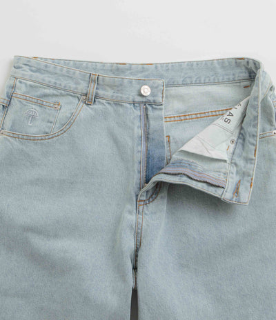 Helas Dieu Grec Jeans Shorts - Light Blue