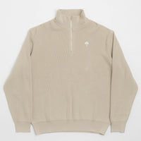 Helas Diploma Quarter Zip Sweatshirt - Beige thumbnail