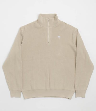 Helas Diploma Quarter Zip Sweatshirt - Beige