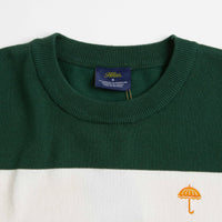 Helas Groove Crewneck Sweatshirt - White / Green thumbnail