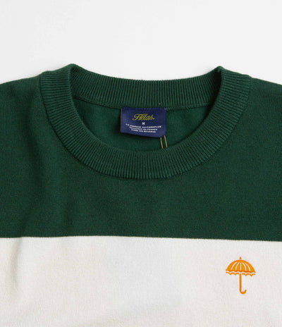 Helas Groove Crewneck Sweatshirt - White / Green