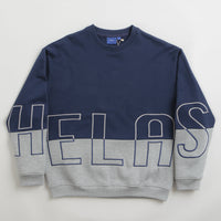 Helas Negative Crewneck Sweatshirt - Grey / Navy thumbnail