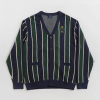 Helas Royal Knitted Cardigan - Navy / Green thumbnail