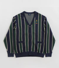 Helas Royal Knitted Cardigan - Navy / Green