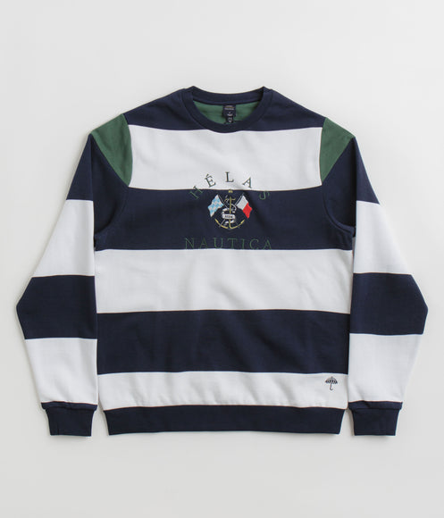 Helas x Nautica Crewneck Sweatshirt - Navy / White