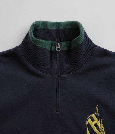 Helas x Nautica Quarter Zip Sweatshirt - Navy